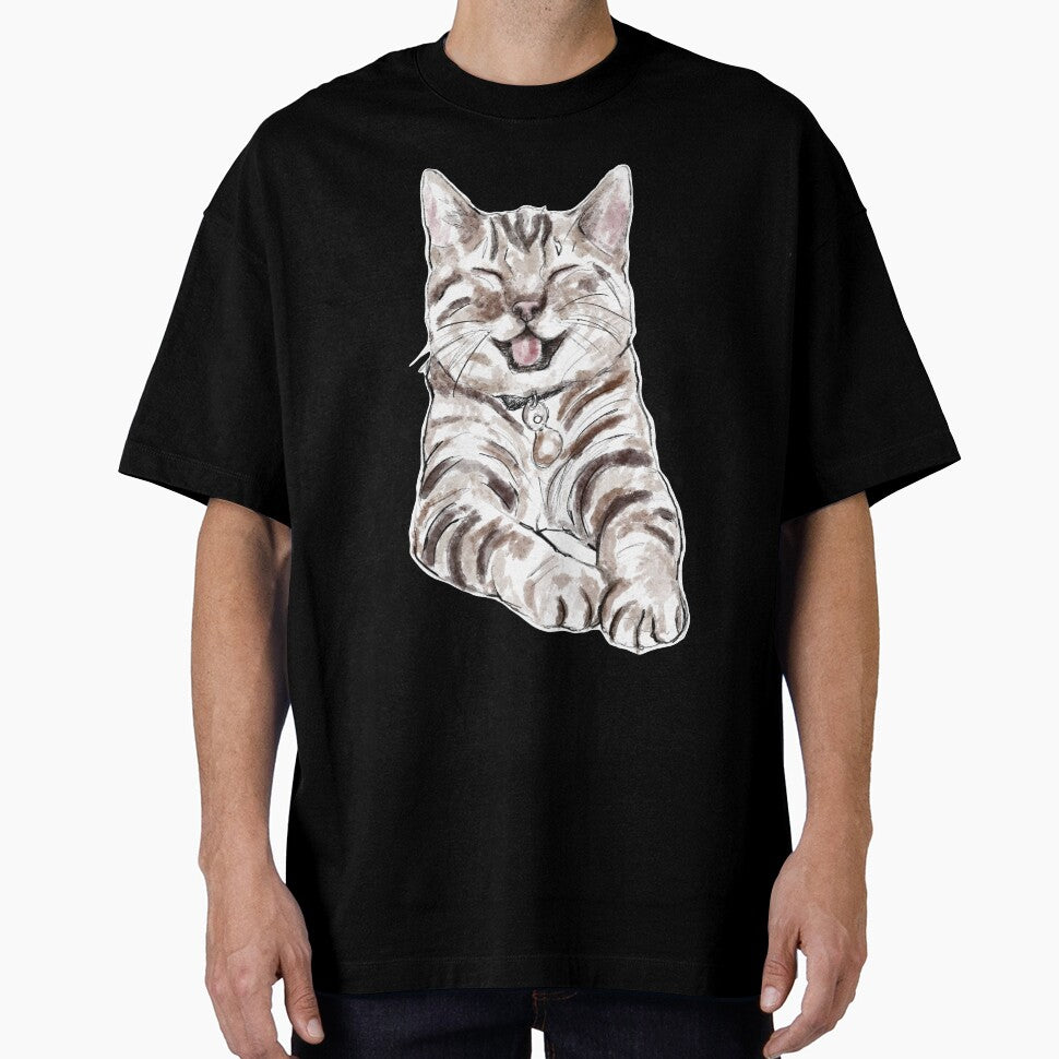 Happy Kitty Cat Meme Sticker Design by danycati