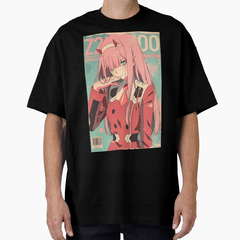 Zero Two Vintage Pop Cover by AnimeArsenalPrints