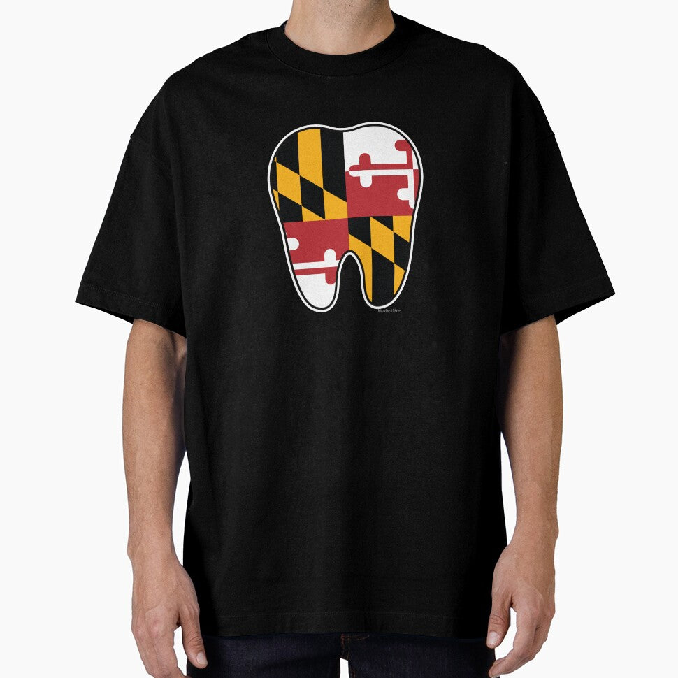 Maryland Flag Tooth for Dentists, Orthodontists, Dental hygienists and more by MarylandStyle