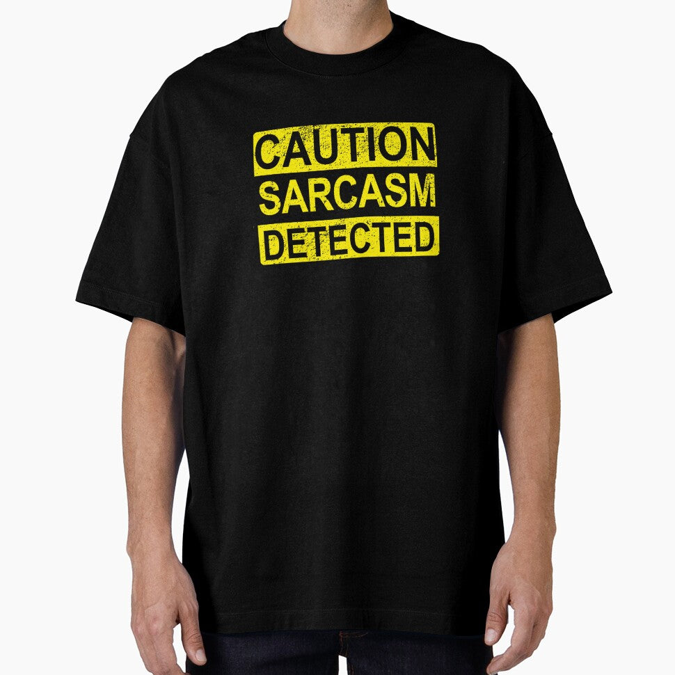 Caution: Sarcasm Detected Funny Sarcastic Humor & Quotes Distressed by BazaarTrades