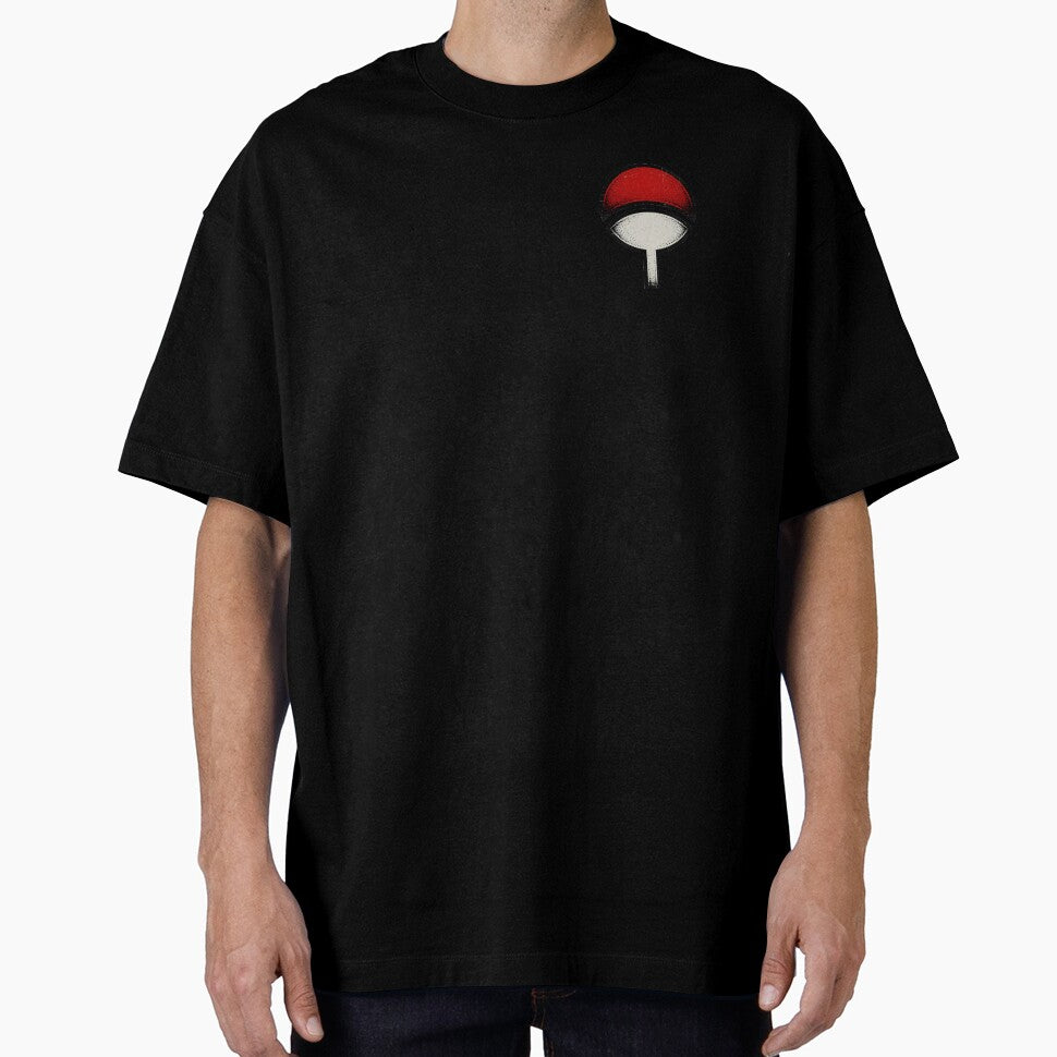 Uchiha Clan Distressed Symbol | Japanese Anime Fan Design by Andruzito