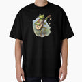 Frog playing guitar in the water by Remek-Design