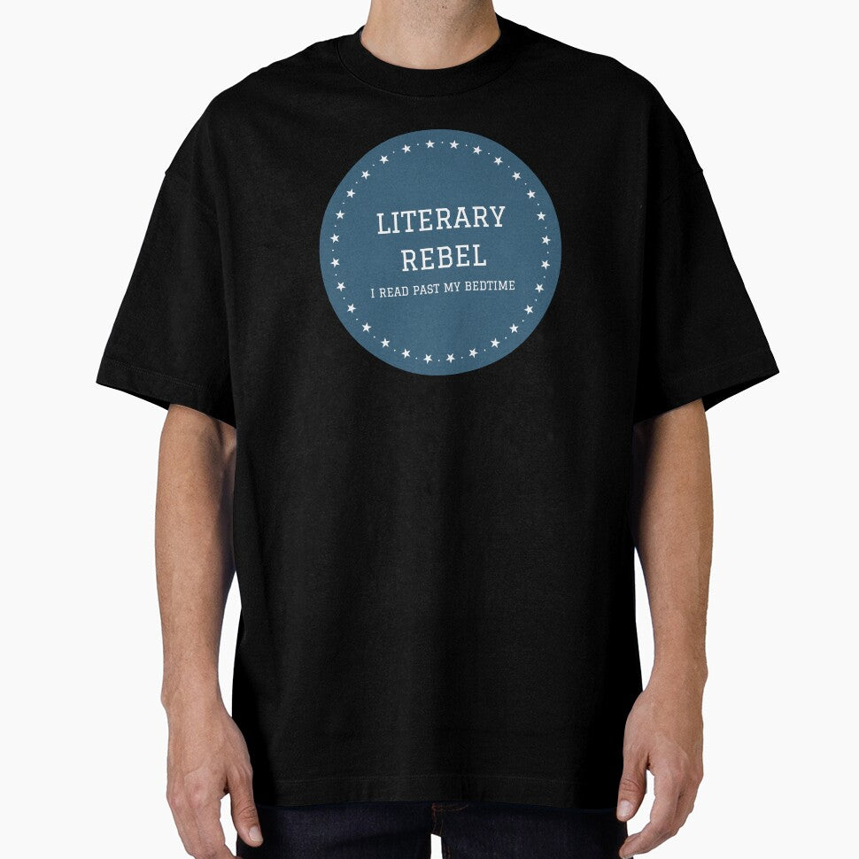 Literary Rebel I read past my bedtime design for book lovers by ThreadlyAndCo