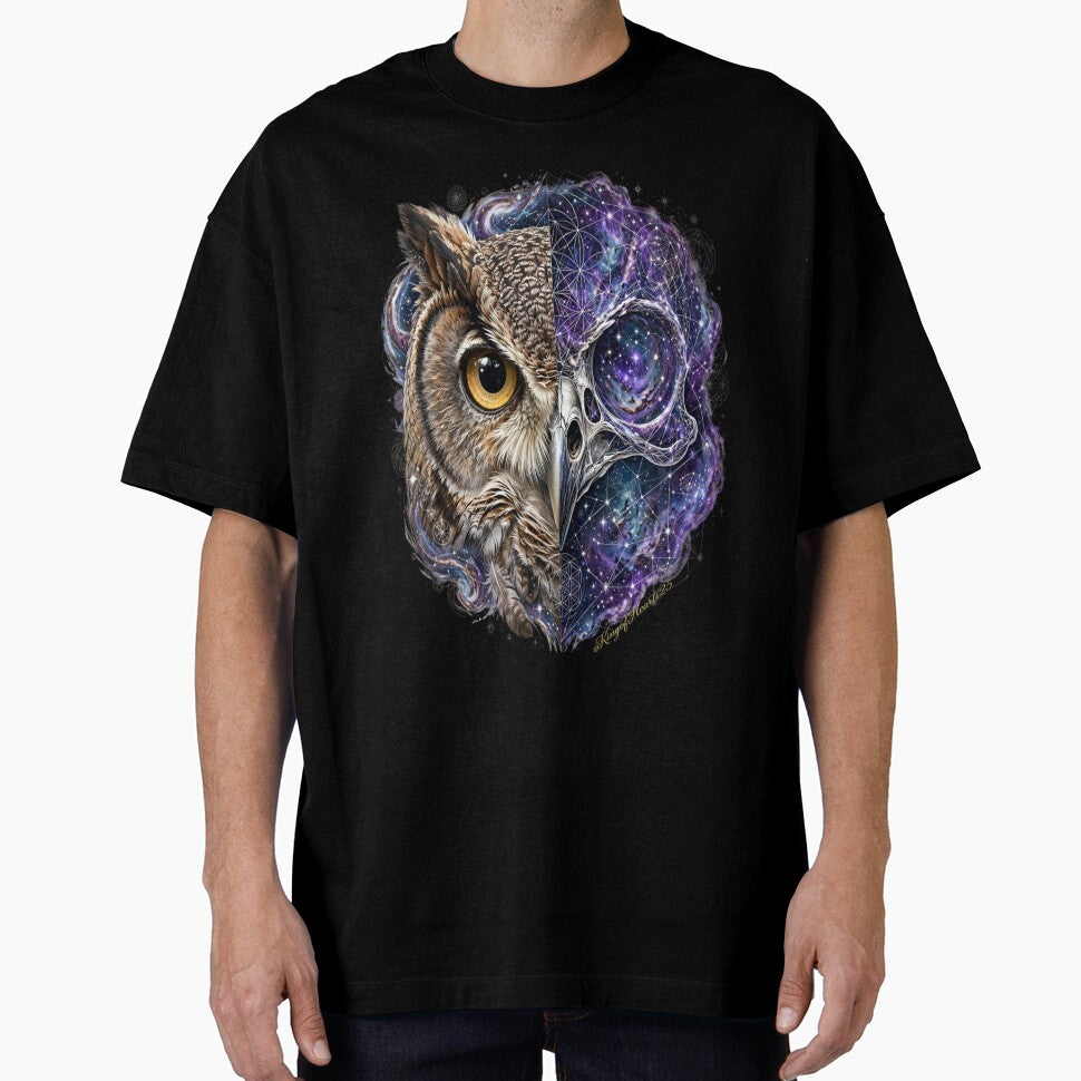 Cosmic Owl | Celestial Wisdom Skull by KingofHearts25