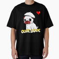 White Pug Puppy Heart Pixel Art by PopDigital