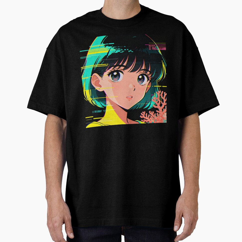 Anime Glitch Art Aesthetic, 90s Data Corruption, VHS Error Core, Digital Memory Art by Ditstyle