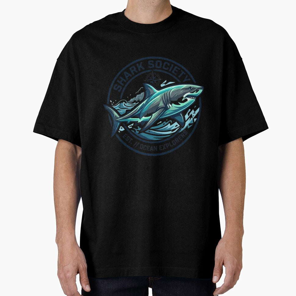 Shark Society Vintage Ocean Explorer Graphic by Wear Sculpt