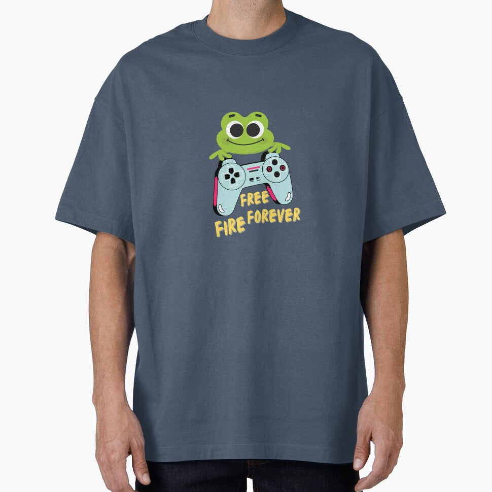Free Fire Forever – Cool Gaming Quote Tee for Gamers by WallMuseStudio