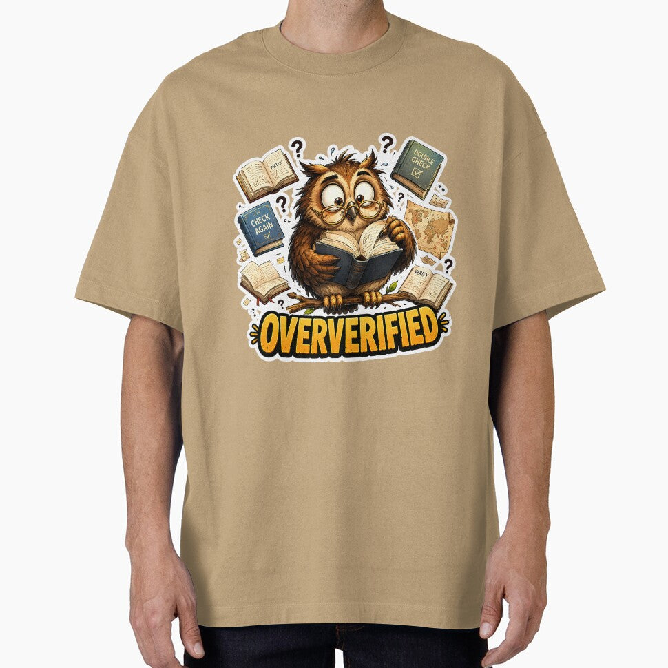 Oververified Owl – Funny “Oververified” Social Media Owl Meme by lazygum