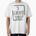 I Love You Y2K Gothic Streetwear Chain Design by Kitishop