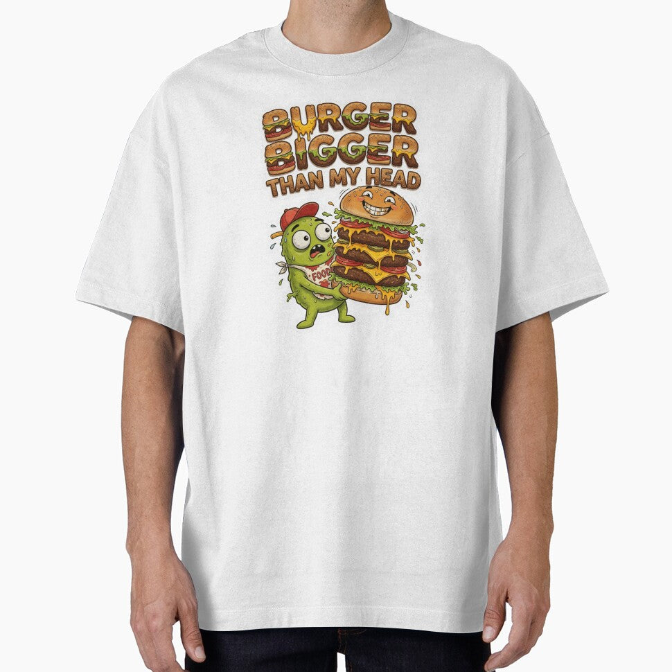 Burger Bigger Than My Head Funny Food Sticker by Imaginarium of Chaos falcon88