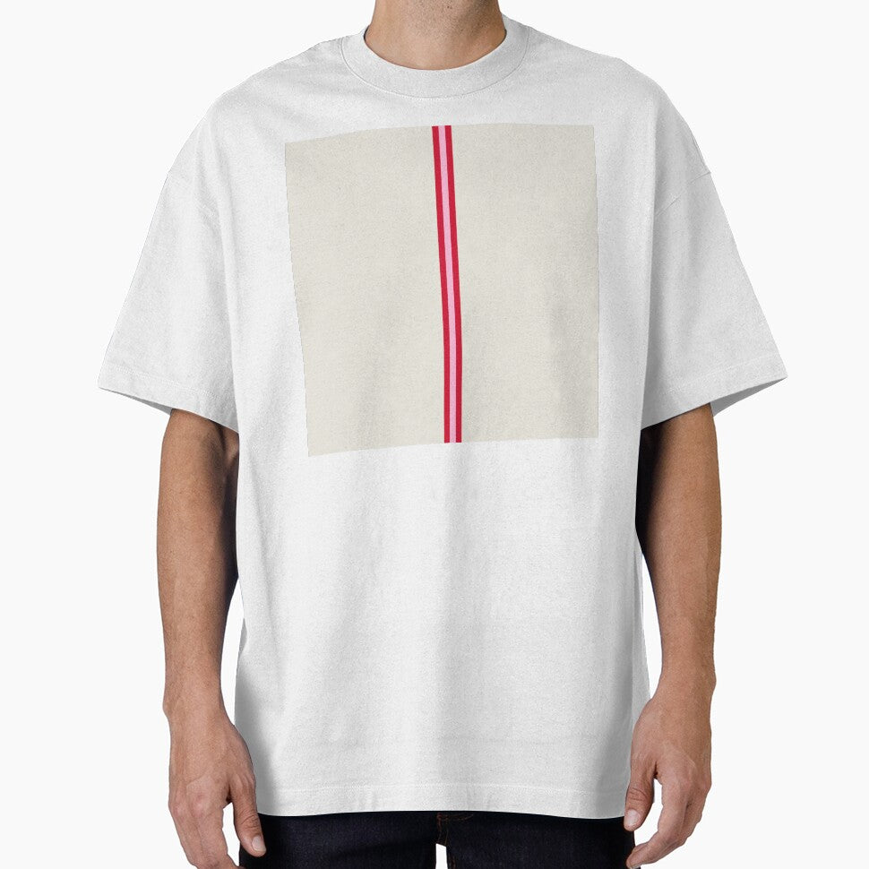 CREAM, COTTON CANDY PINK & RED Central Vertical 3 STRIPES by RachelMacht