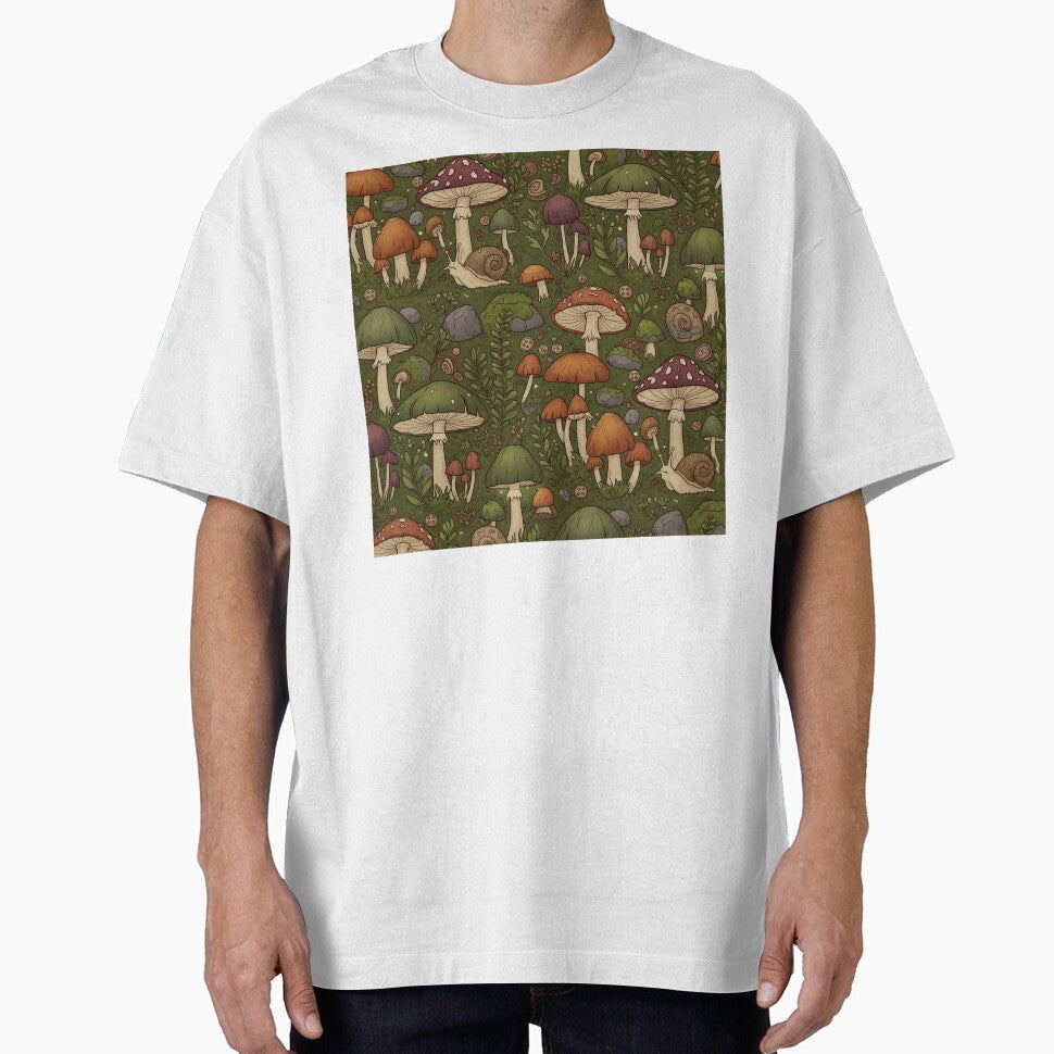 Whimsical Mushroom Forest Pattern - Cottagecore Goblincore Aesthetic by StickyGuys
