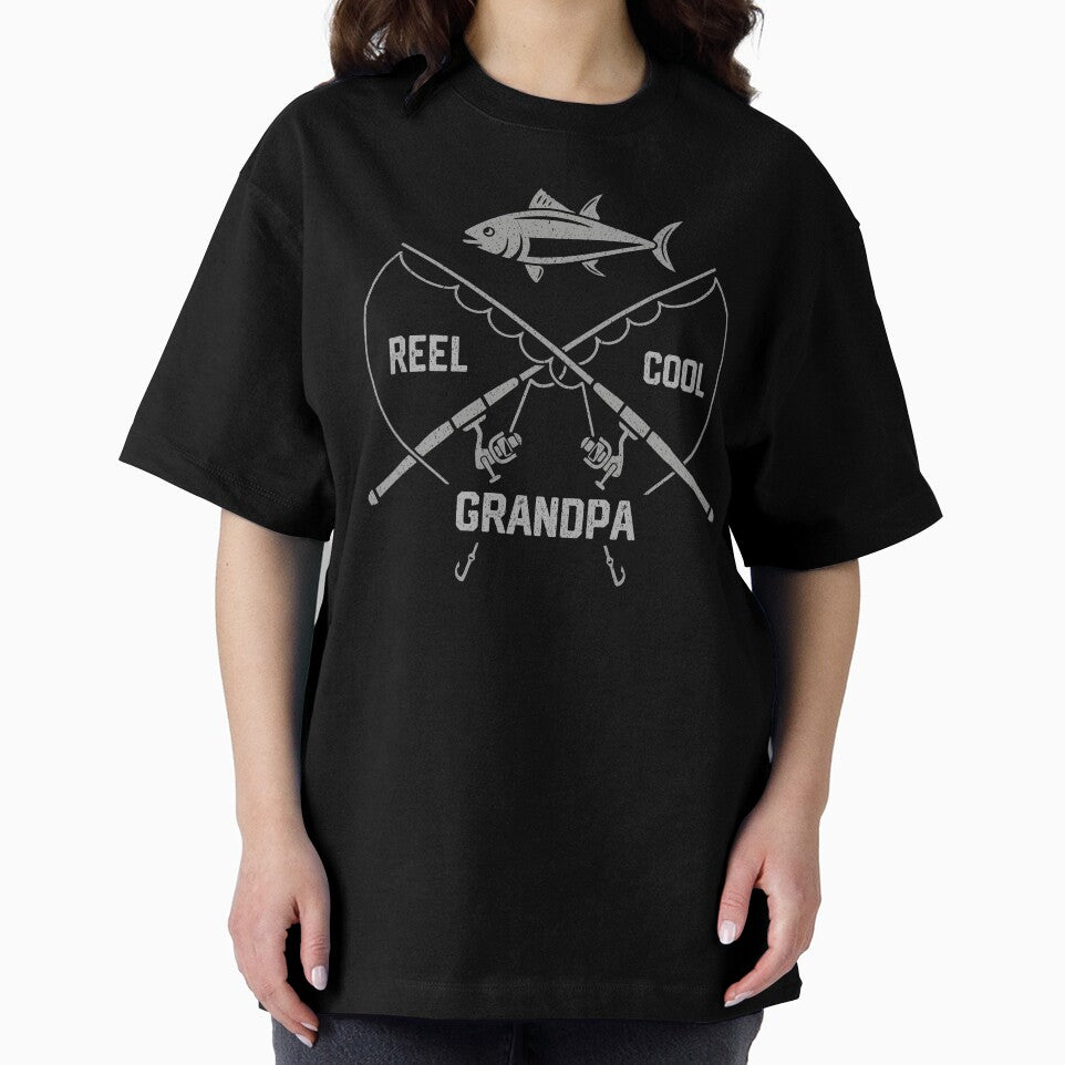 Reel Cool Grandpa - Funny Fishing Fishing Grandpa Shirt T-shirt Tee Gift by mrsmitful