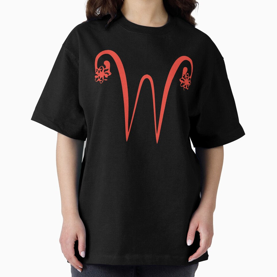Floral Initial monogram W by Creative-draw