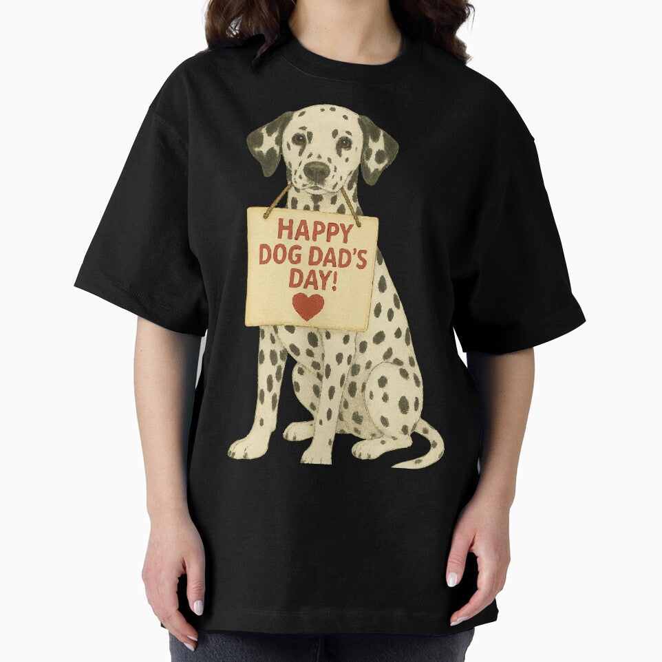 Spotted Love – Dalmatian Dog Dad’s Day Watercolor Tribute by AbstractAnom