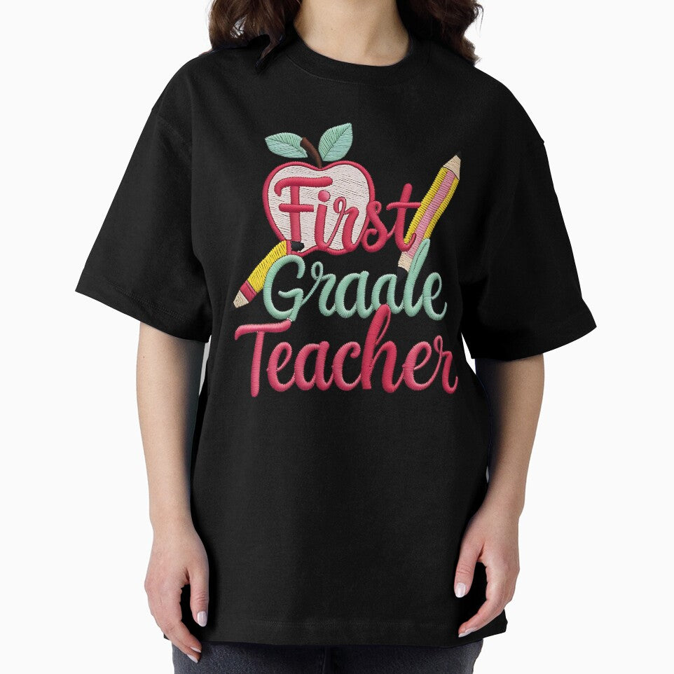 Cute First Grade Teacher Back to School Design by ArtDesignTp