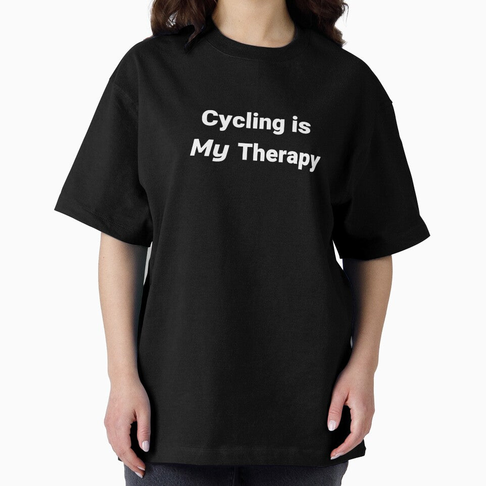 Cycling Is My Therapy - Dad Cycling by GreyTee