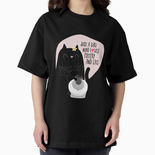 A girl who loves pottery and cats by Teequeque