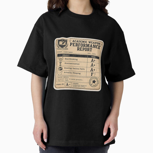 Academic Weapon Report Card – Funny Vintage Student Performance Art | Humor Student Gift by irfanshikh