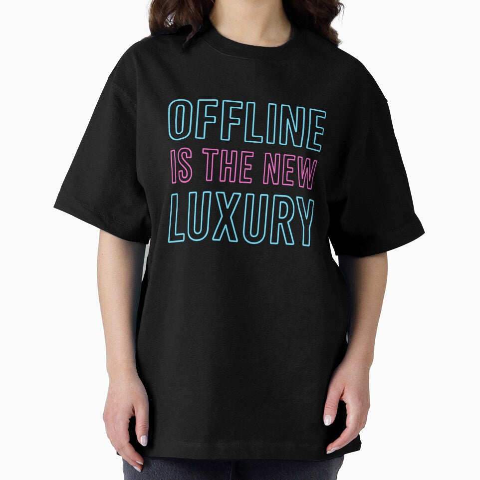 Offline is the New Luxury – Retro Neon Design by LunarBones