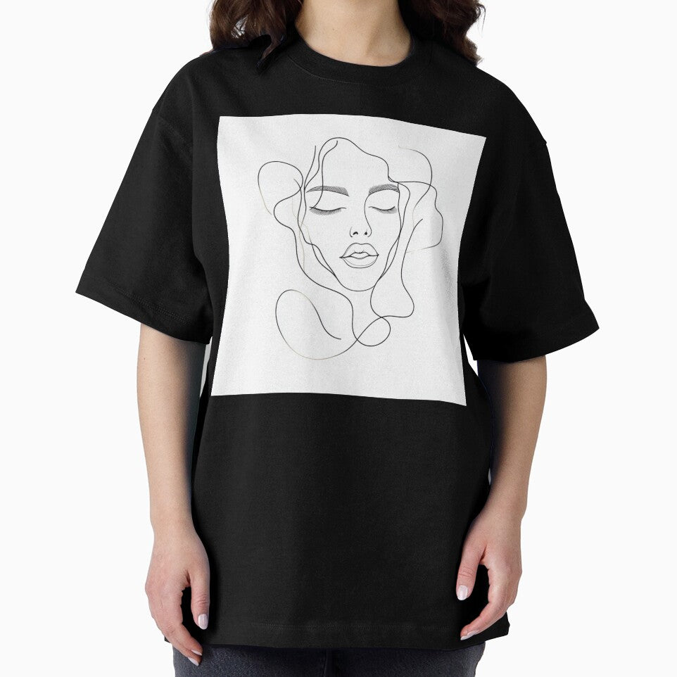 Minimalist Line Art Portrait by Pure_Art