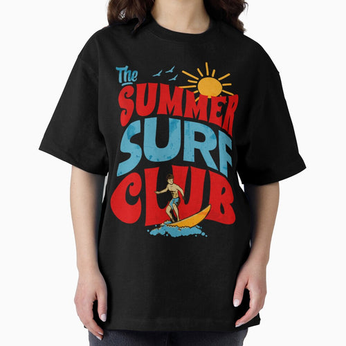 "Just Game – The Summer Surf Club" Bold Typography Design – Retro Beach & Surf Aesthetic by Colorful-Garden