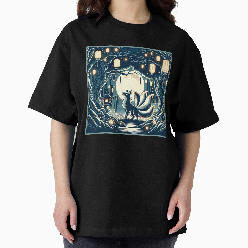 Enchanted Japanese Kitsune Forest. Japanese folklore. by Unitepeople