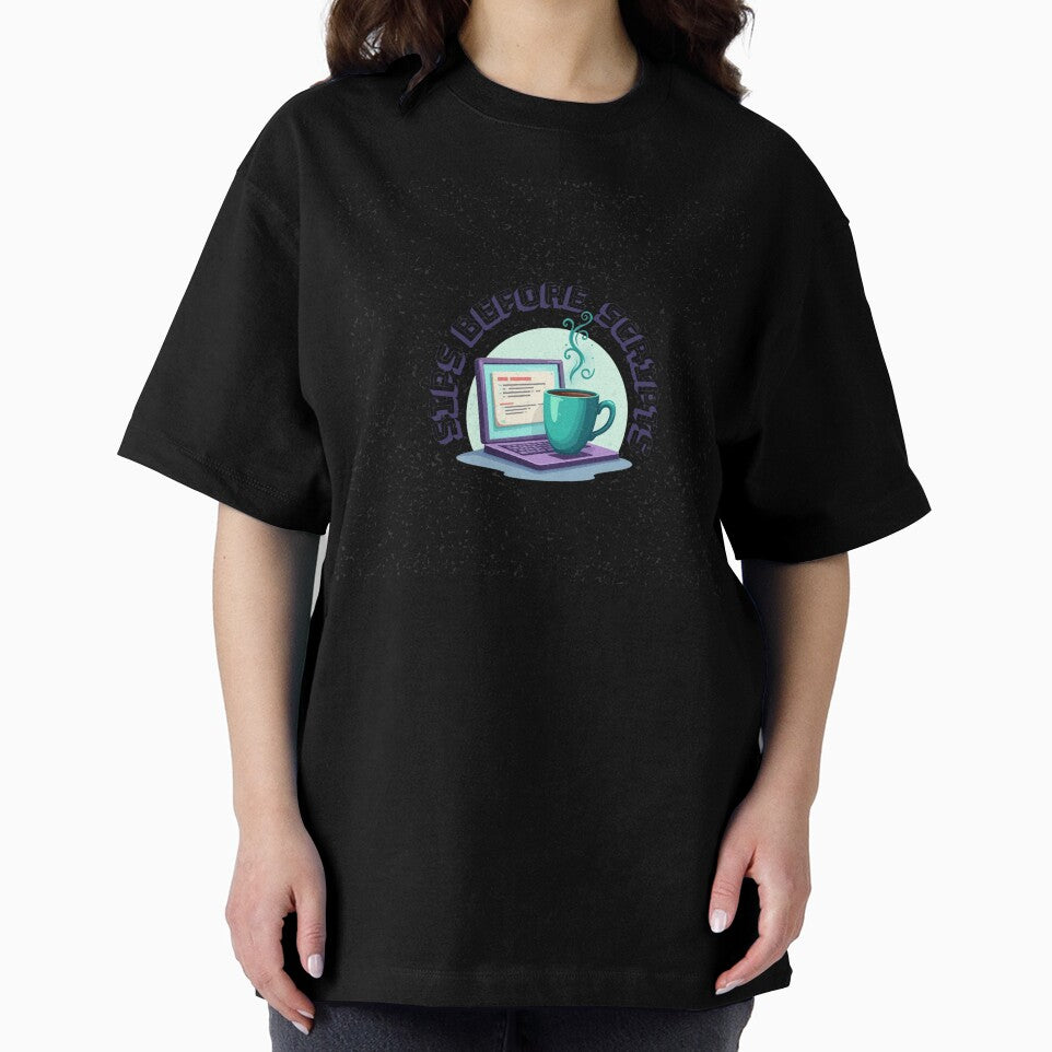 Sips Before Scripts | Coffee for Coders – Dev Sticker & Shirt Design by MasterShiffu