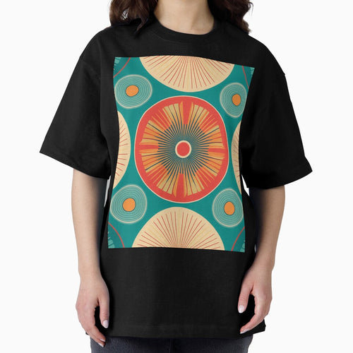 A retro-inspired medallion pattern design with bold, graphic medallions and vintage colors. by HEMRO