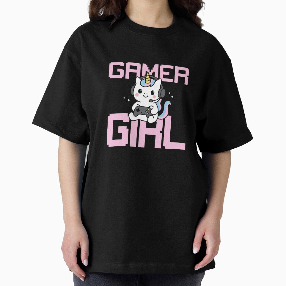 Cute Gamer Unicorn Girl – Kawaii Gaming Design by deardansouza