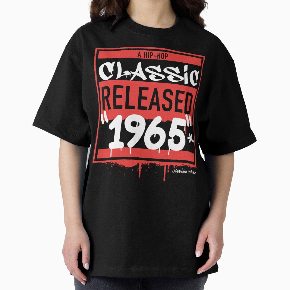 Black 1965 Hip Hop born year artwork for all old school Hip Hop lovers. by studioochee03