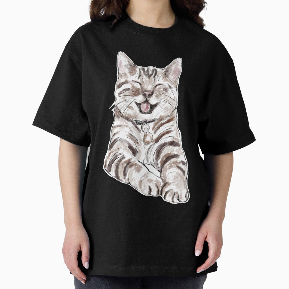 Happy Kitty Cat Meme Sticker Design by danycati