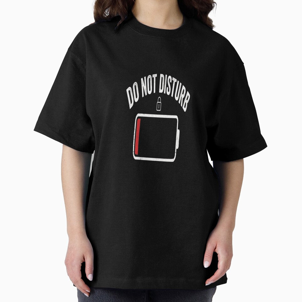 Do Not Disturb Low Battery Mode Funny Introvert Graphic by ZChrome