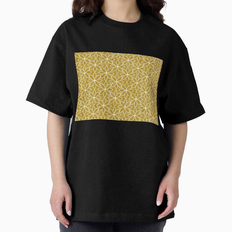 Mustard Vintage Floral Pattern by Diana377