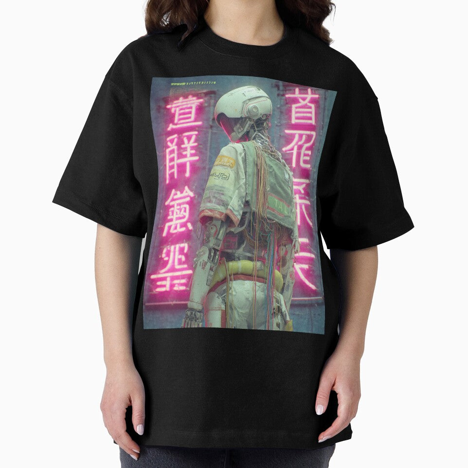 Canvas Neon Samurai by Retro Type