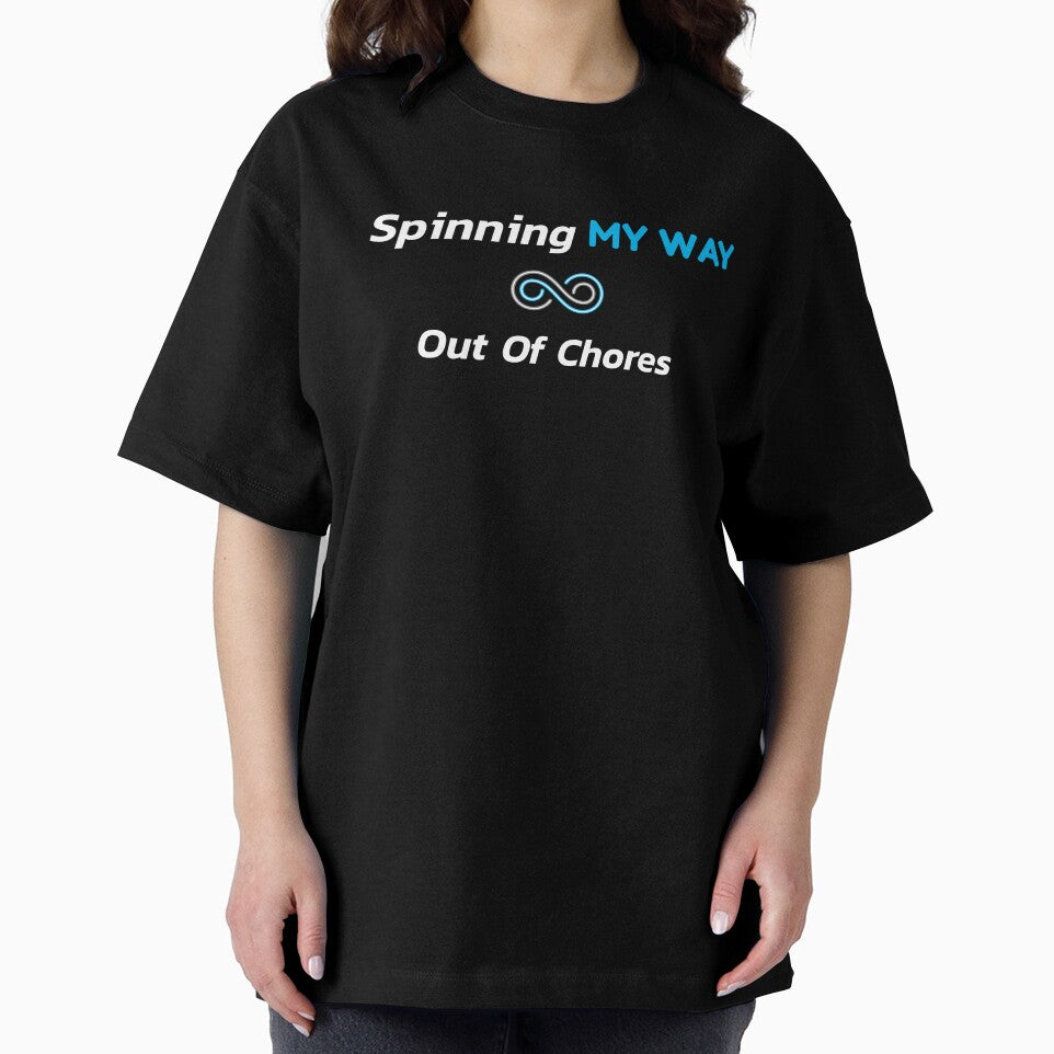 Spinning My Way Out of Chores - Dad Cycling by GreyTee