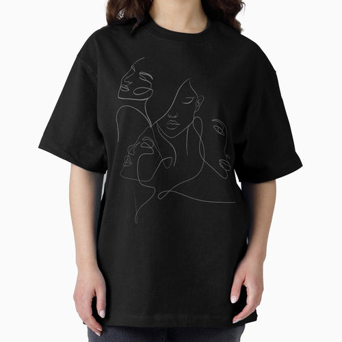 Abstract Line Art Faces – Minimalist Continuous Line Portrait by MomentumbyOla