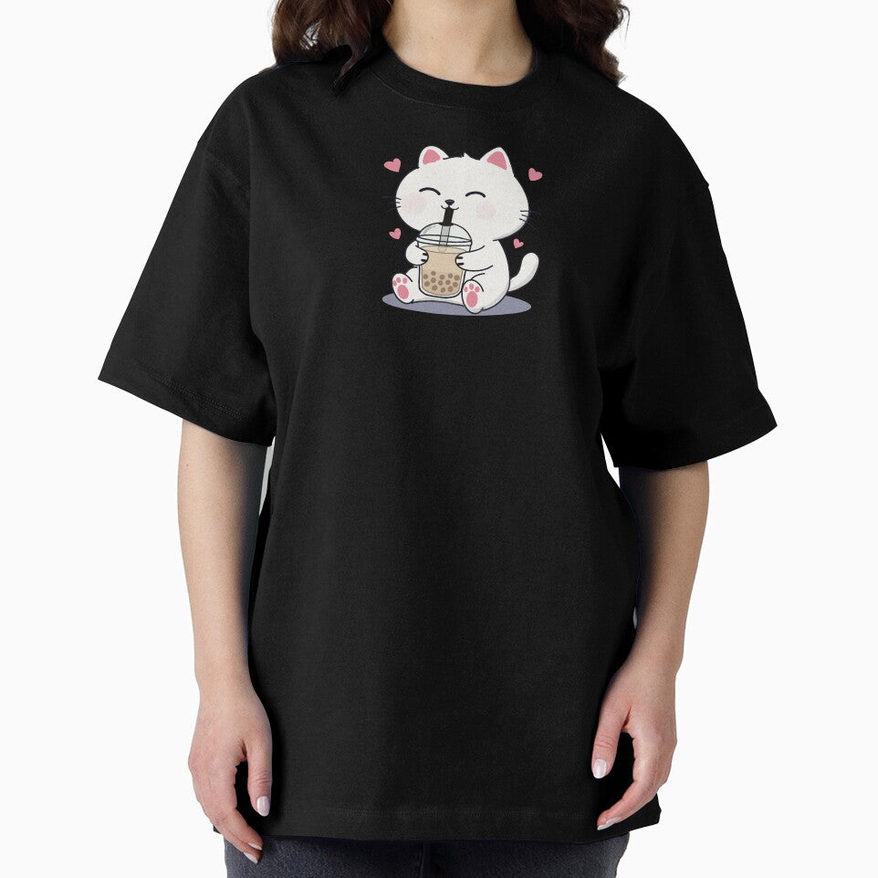 Happy Boba Tea Cat by Ikattyg