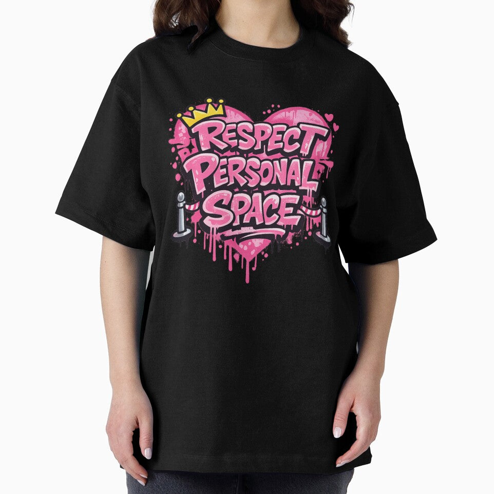 Respect Personal Space – Bold Girly Graffiti Statement by Ivy-Triggs