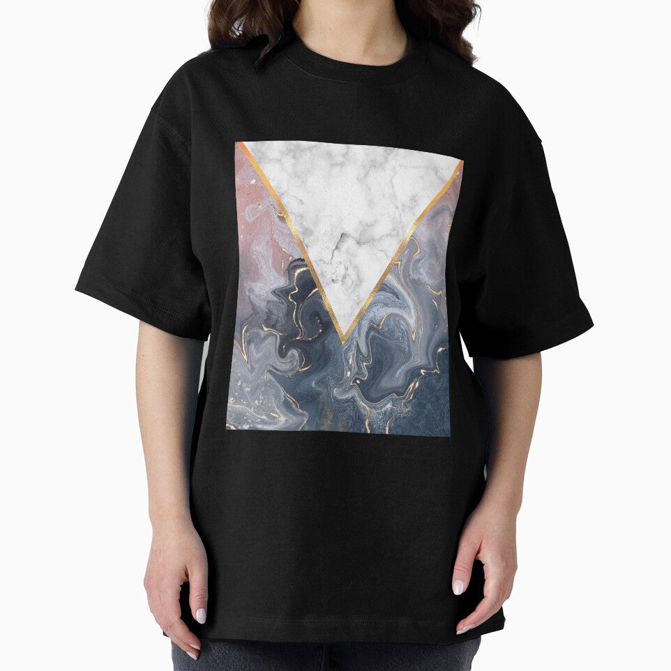 Marble pyramid (Pink and Navy Blue) by MindedInc