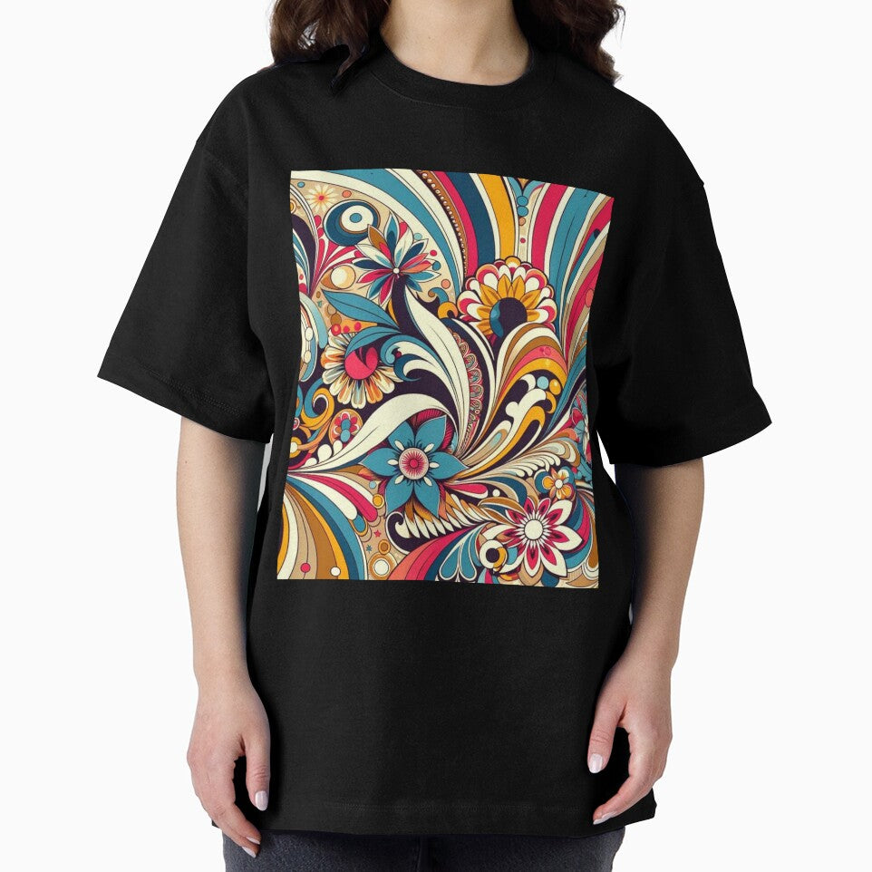 Vintage floral design 1970 bright colors by Blessinger77