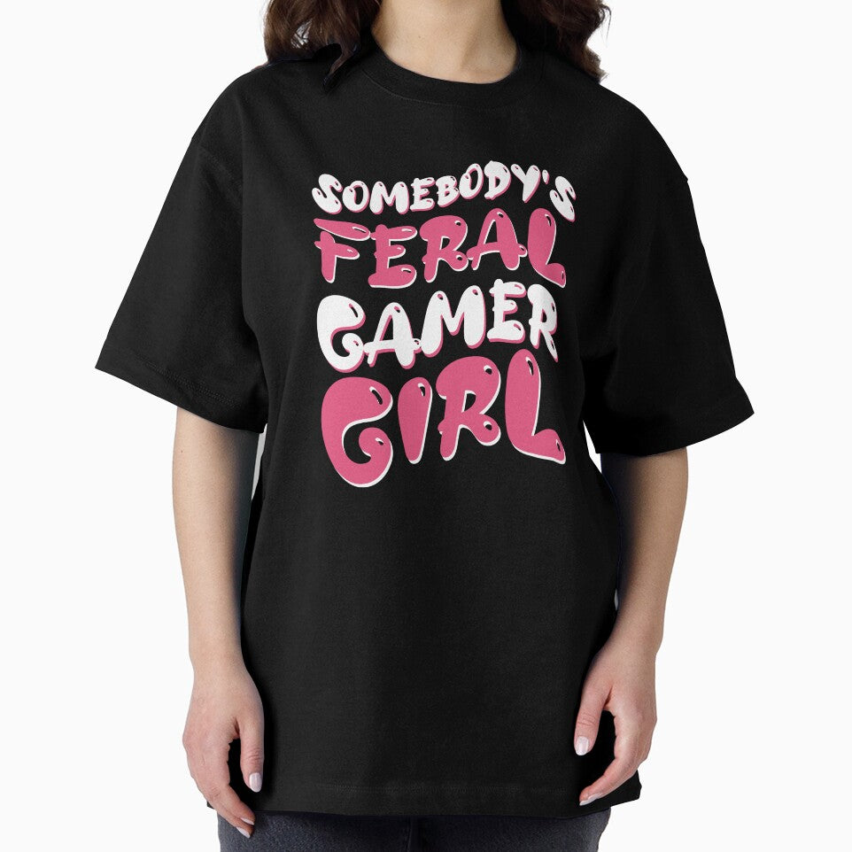 Somebody's Feral Gamer Girl Retro Groovy Women Gift by LADistrictGarb