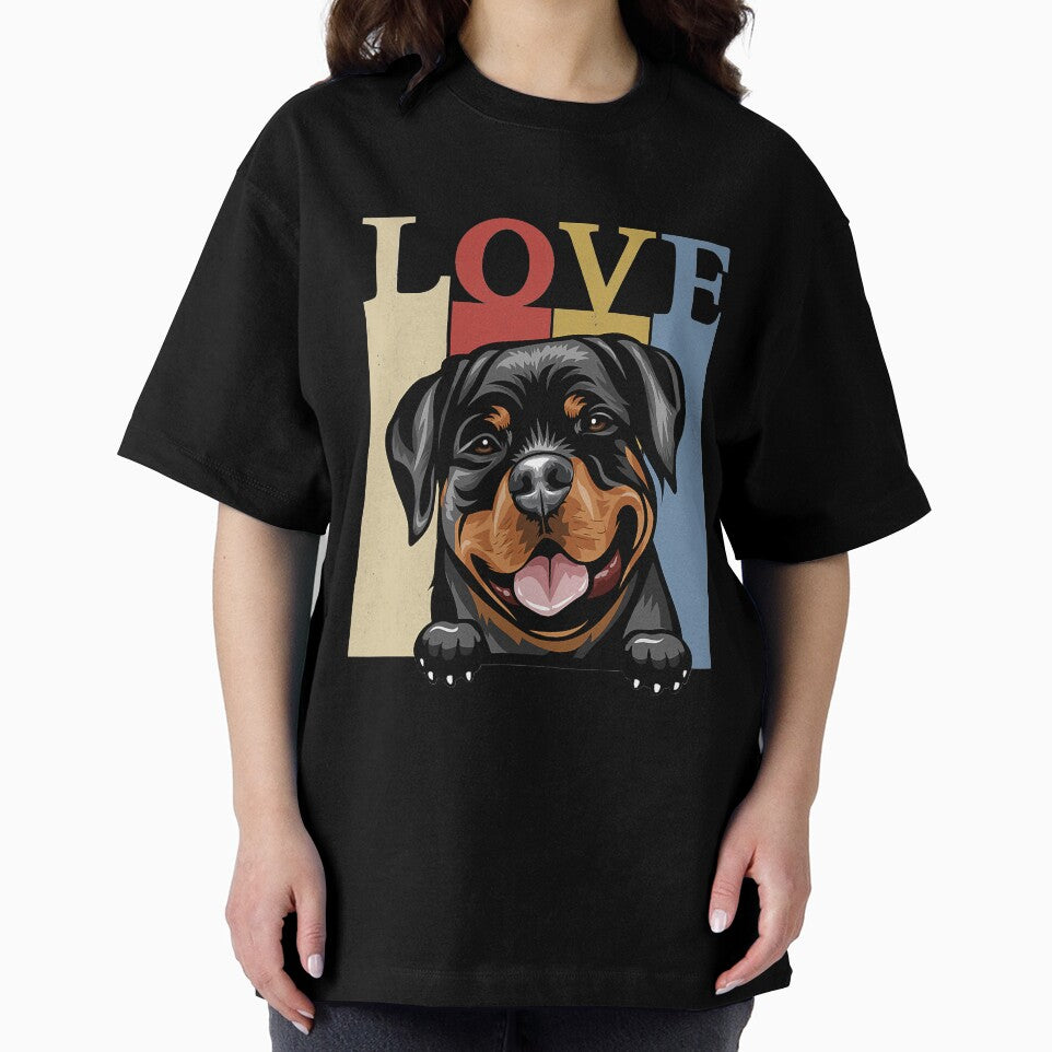 I Love My Rottweiler Vintage Retro Dog Mom Dad Pet Lover by JeffreyShultz