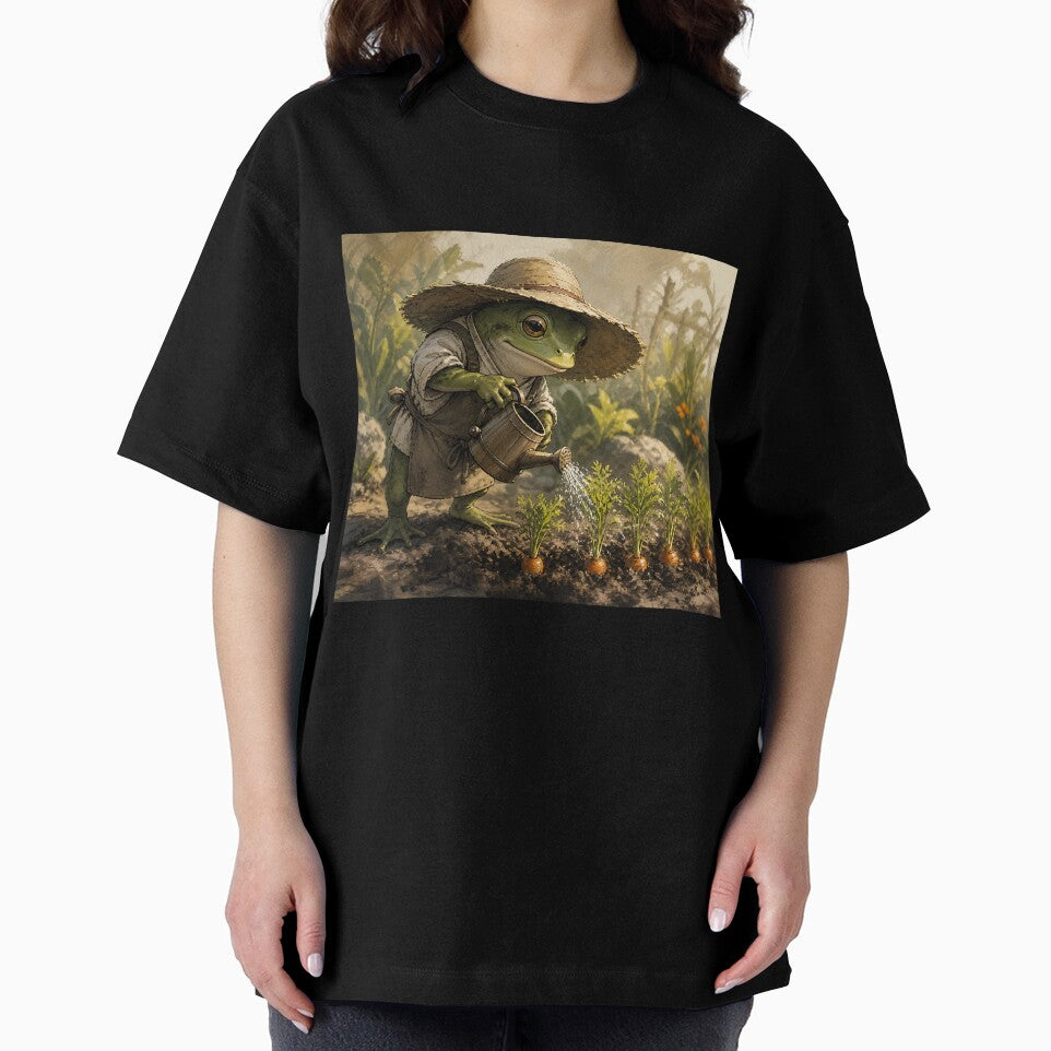 The Vegetable Patch - Cute Cottagecore Frog by bapupa