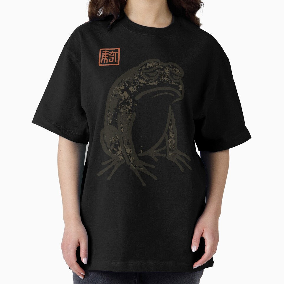 Cute Cottagecore Frog Crying Funny Japanese Aesthetic Design by Jokerstyle