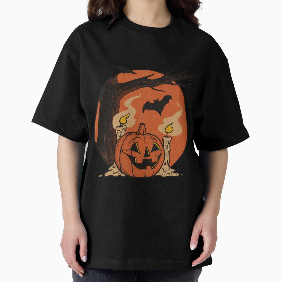 Vintage Pumpkin Scene Halloween Classic by barrajedge