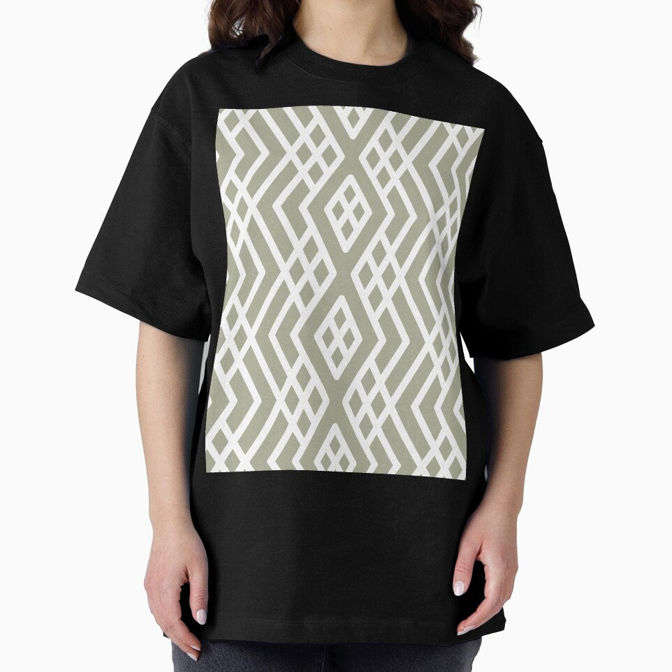 Green and White Geometric Shape Mosaic Pattern 3 Coordinates w/ PPG 2022 Color of the Year Olive Sprig PPG1125-4 - Colour Trends - Hue - Shade by ColorOfTheYears