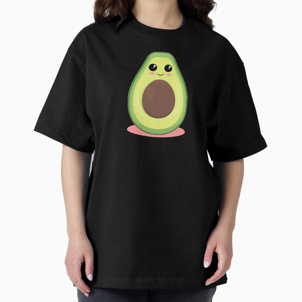 Cute Kawaii Avocado | Smiling Avocado Cartoon | Adorable Fruit Illustration | Avocado Lover Gift by Rush2Buy