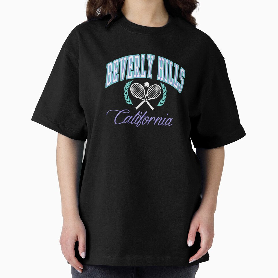 Beverly Hills Tennis Crest California Vintage Sport Style by WayTBeenkenArt